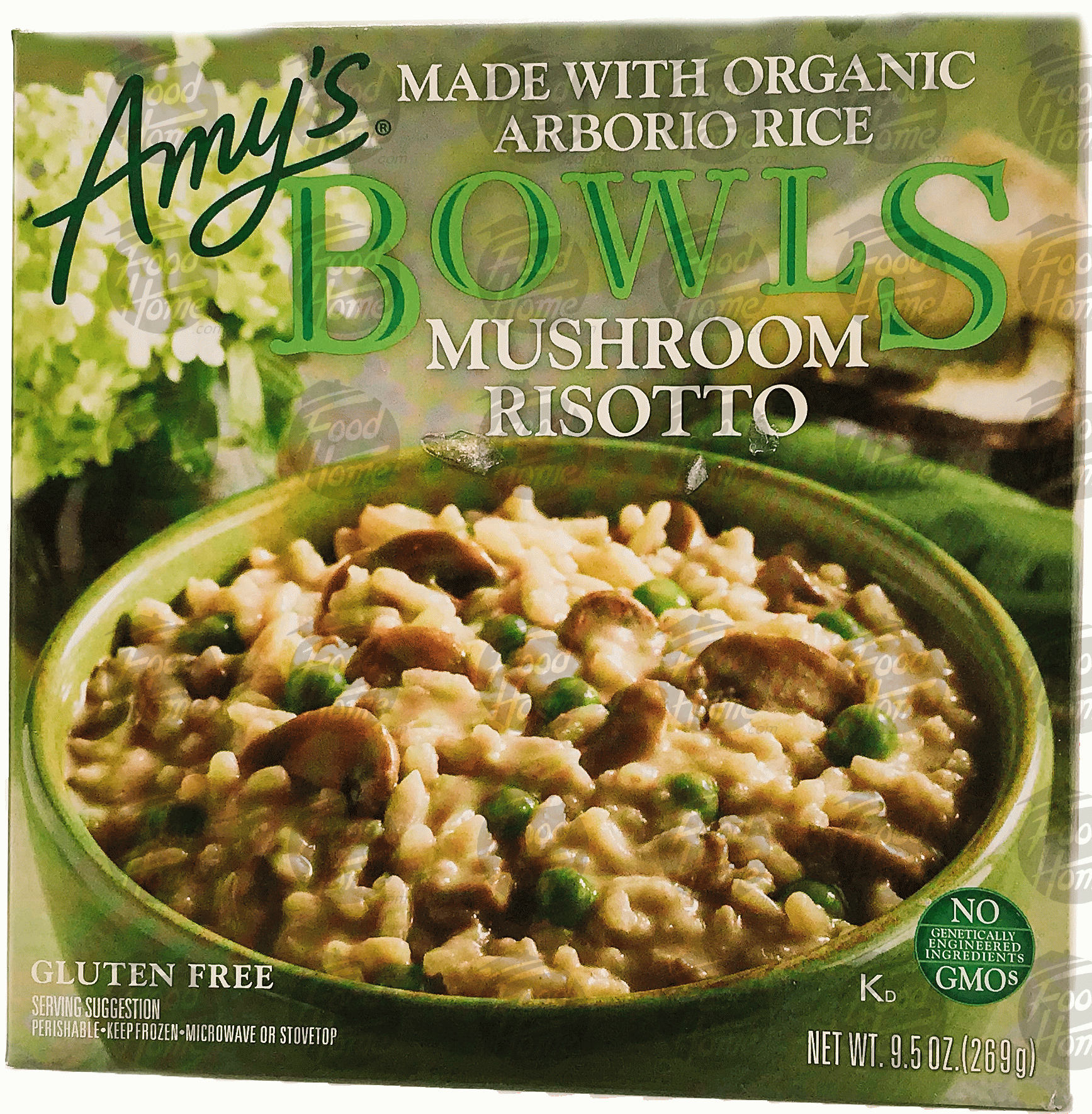 Amy's Bowls mushroom risotto, frozen microwavable bowl Full-Size Picture